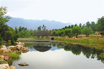 <p>　　贺兰山生态休闲公园山清水秀。</p>